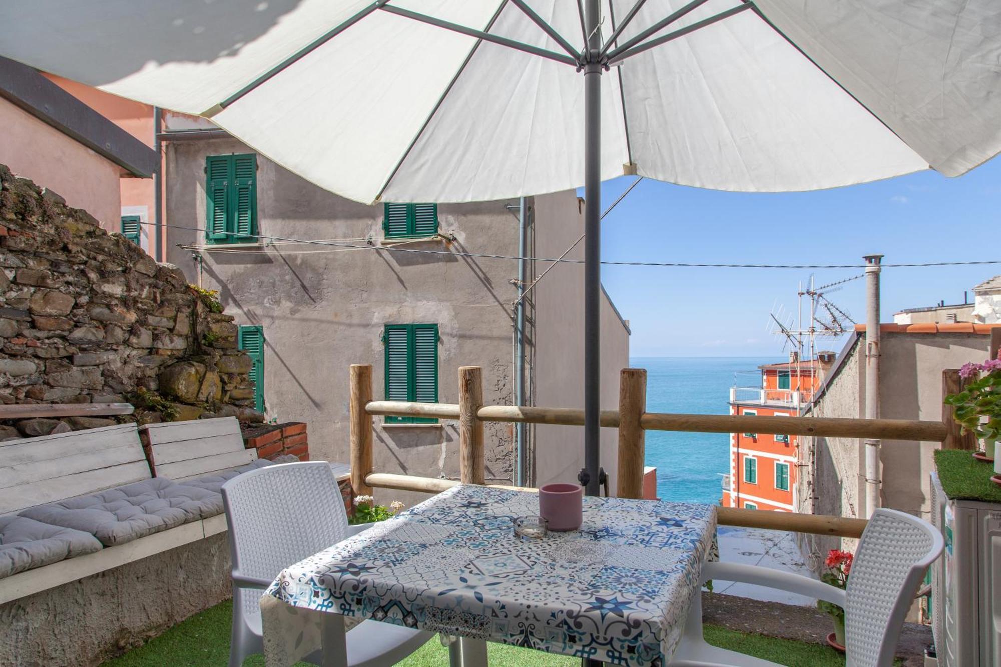 Ariel - Sea View Double Room Riomaggiore Exteriör bild