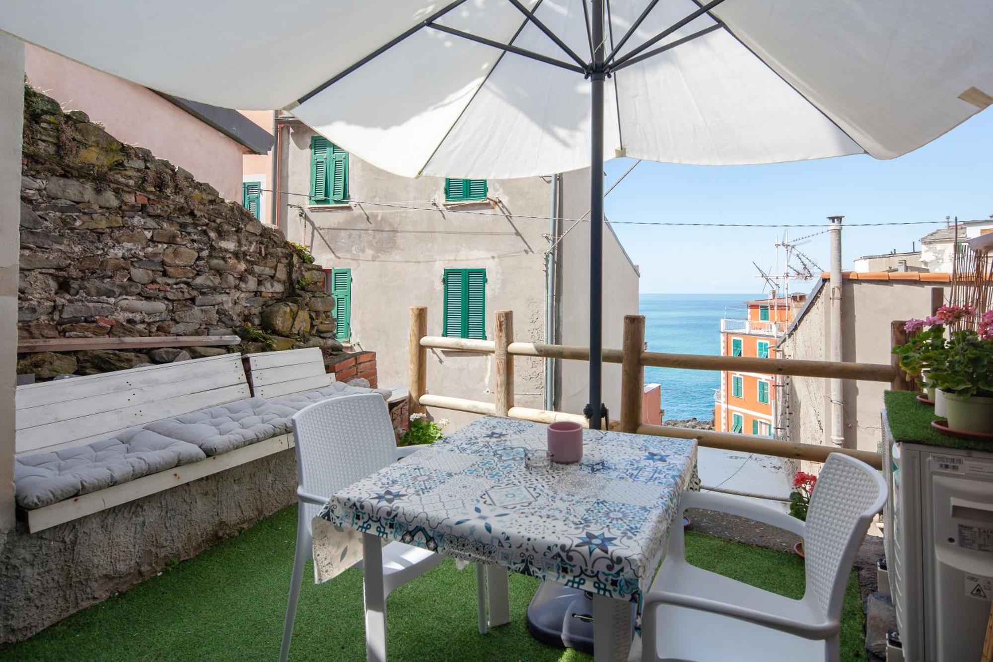 Ariel - Sea View Double Room Riomaggiore Exteriör bild